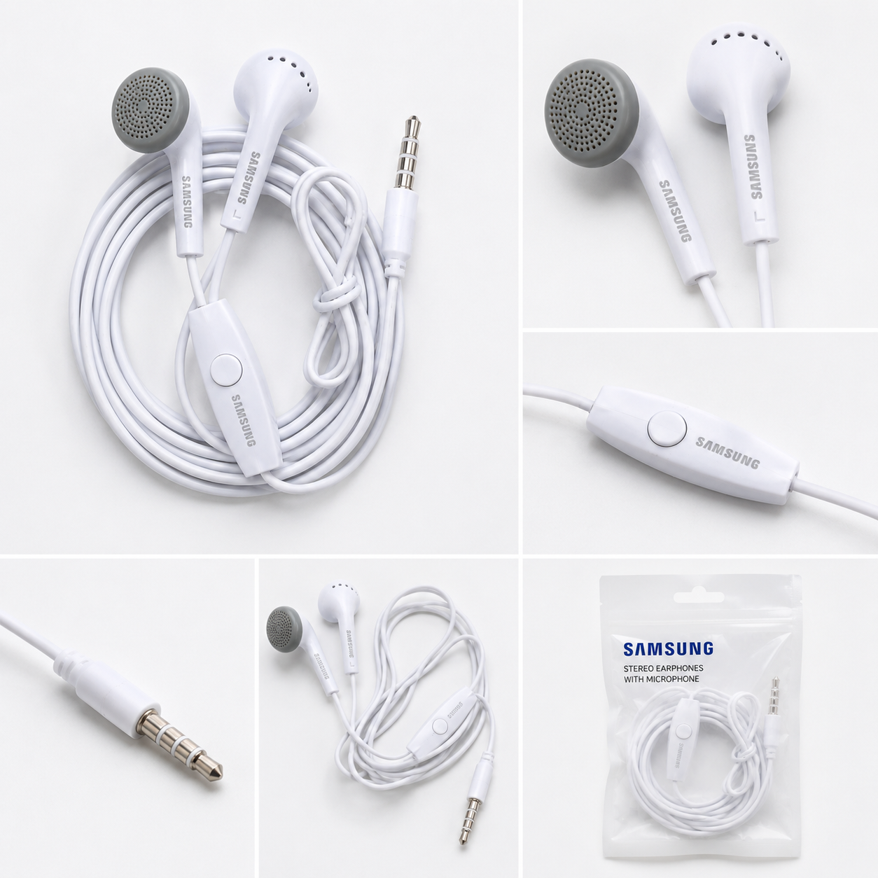 Samsung 3.5mm Wired Earphones with Mic – White